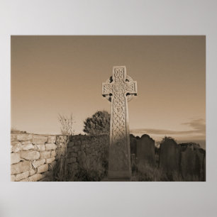 Poster Croix celtique - Écosse