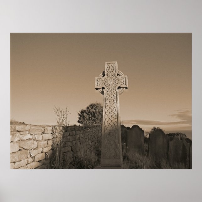 Poster Croix celtique - Écosse (Devant)