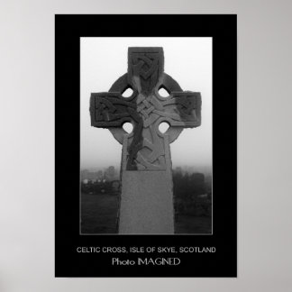 POSTER CROIX CELTIQUE, ÎLE DE SKYE, ÉCOSSE