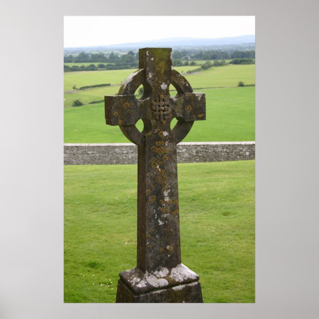 Poster Croix celtique Irlande (Devant)