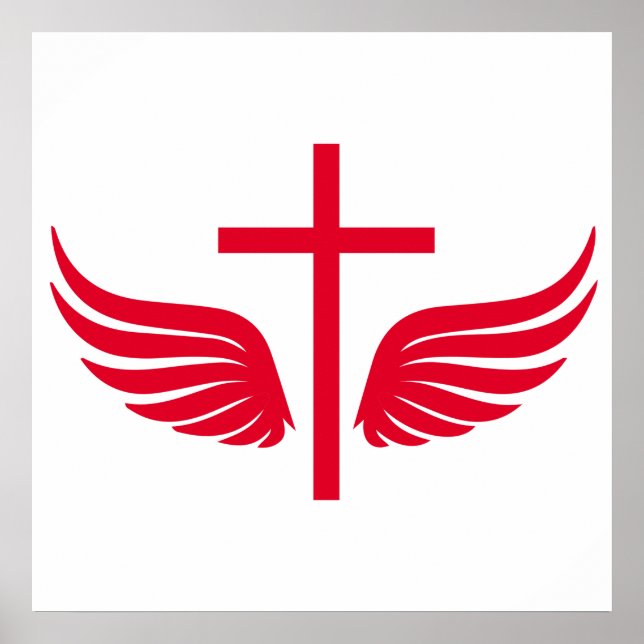 Poster Croix chrétienne (Devant)