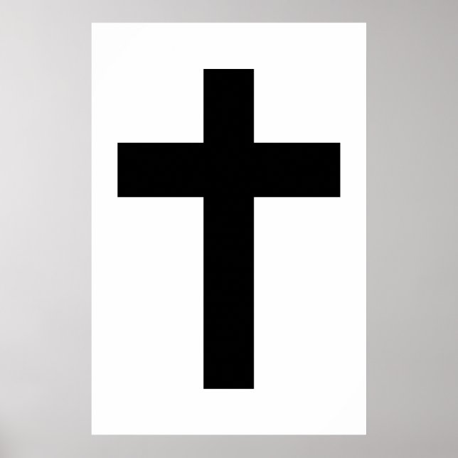 Poster Croix chrétienne (Devant)