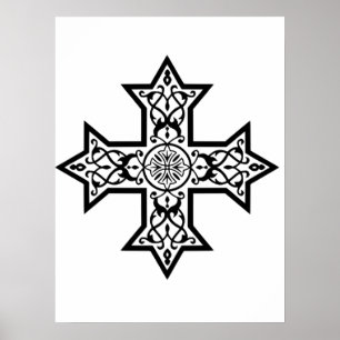 Poster Croix copte