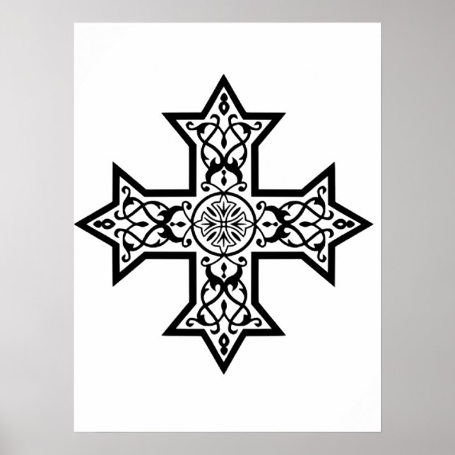 Poster Croix copte (Devant)