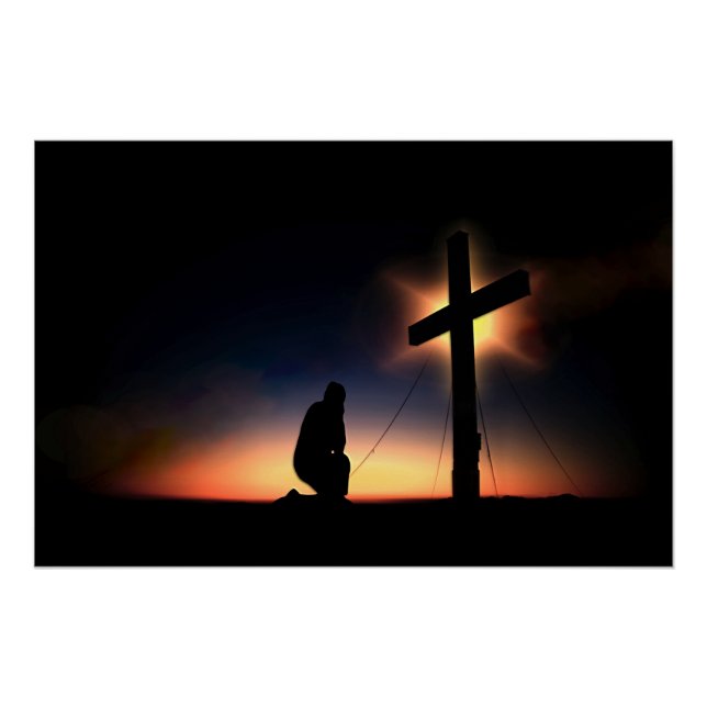 Poster Croix de crucifixion Jésus Christ (Devant)