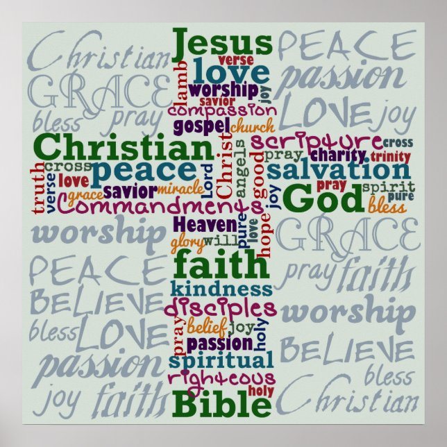 Poster Croix de l'art chrétien de la parole religieuse (Devant)