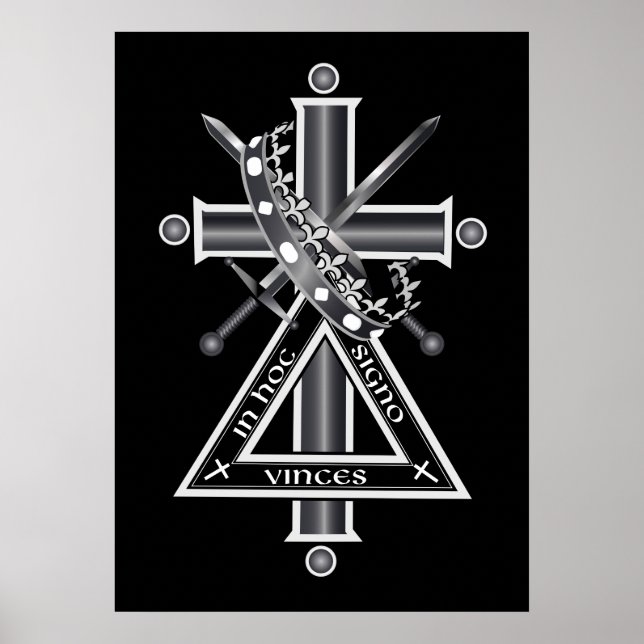 Poster Croix freemasonique (Devant)