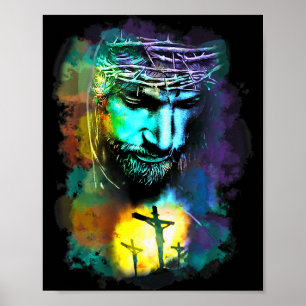 Poster Croix Jésus-Christ Culture Religieuse Art Chrétien
