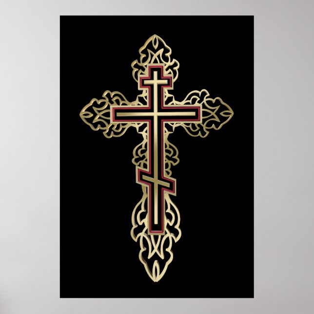 Poster Croix orthodoxe (Devant)