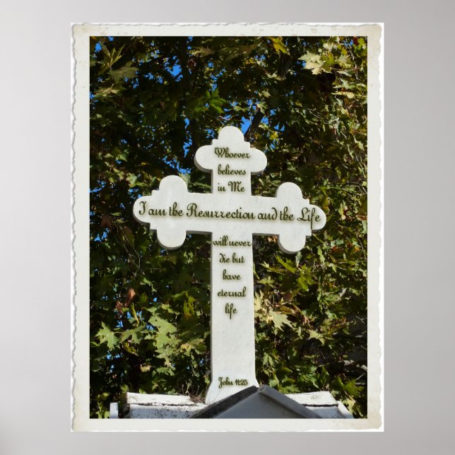 Poster Croix orthodoxe grecque (Devant)