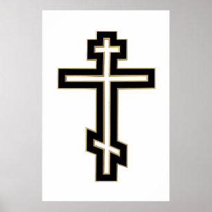 Poster Croix orthodoxe russe