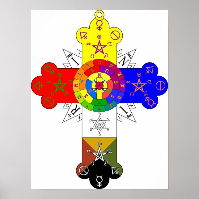 Poster Croix rose Lamen (Devant)