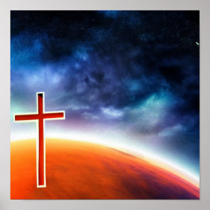 Poster Croix Rouge sur Mars