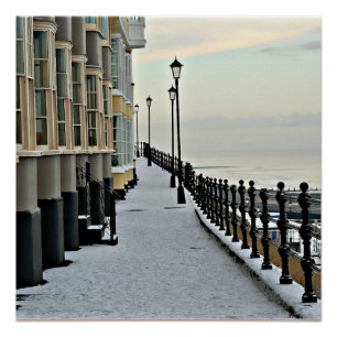 Poster Cromer en hiver.