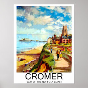Poster Cromer, joyau de la côte de Norfolk, Angleterre, v