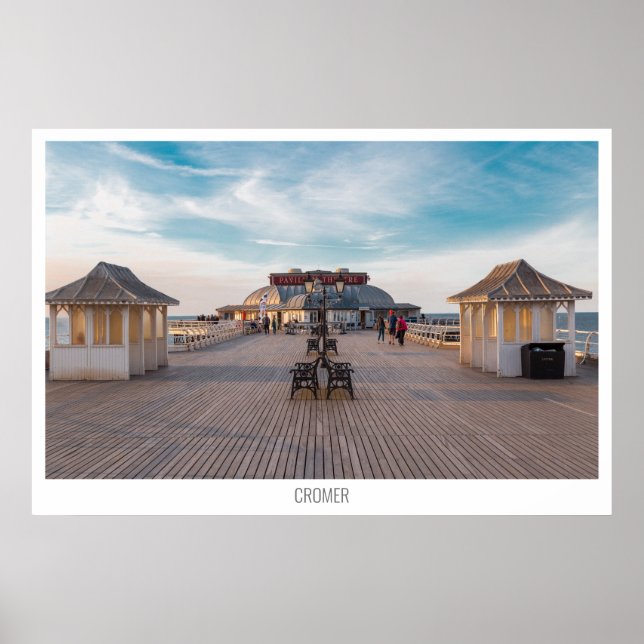 Poster Cromer Pier, Norfolk, Angleterre (Devant)