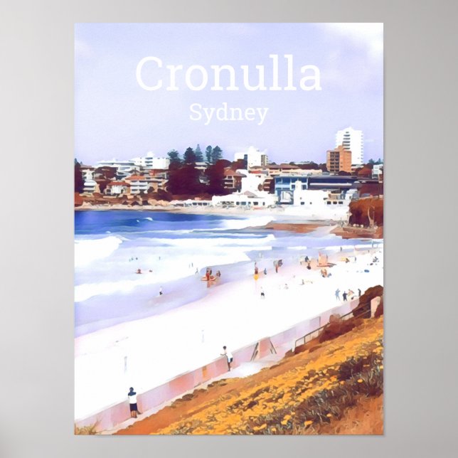 Poster Cronulla Sydney beachside (Devant)