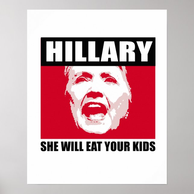 Poster CROOKED HILLIARY - Elle mangera vos enfants - - An (Devant)