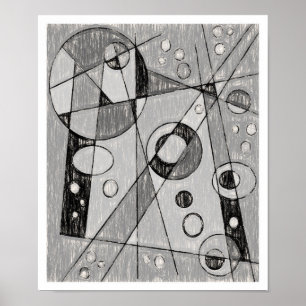 Poster Croquis Abstrait #747