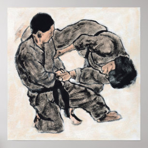 Poster Croquis Aikido 28