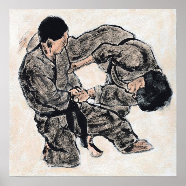 Poster Croquis Aikido 28 (Devant)