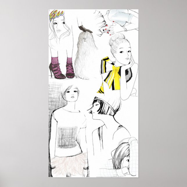 Poster croquis de garance dore (Devant)
