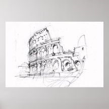 Croquis du Colisée Historique Artistique -
