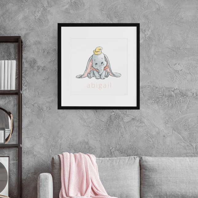 Poster Croquis Dumbo personnalisé pour Nursery (Créateur téléchargé)