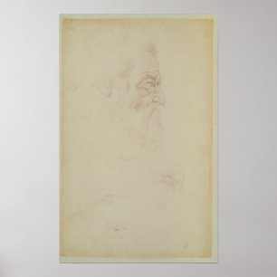 Poster Croquis d'un principal masculin et de deux jambes