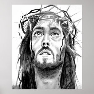 Poster Croquis Jésus