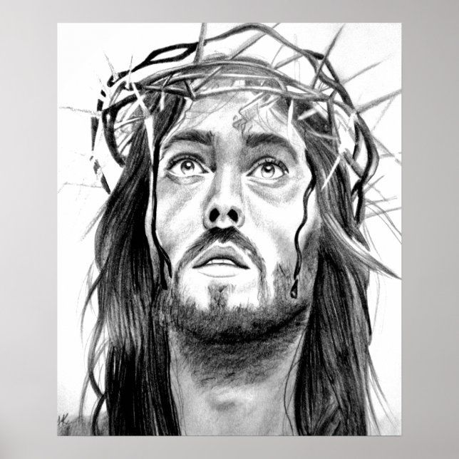 Poster Croquis Jésus (Devant)