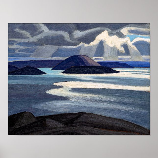 Poster Croquis Lake Superior | Lawrence Harris | (Devant)