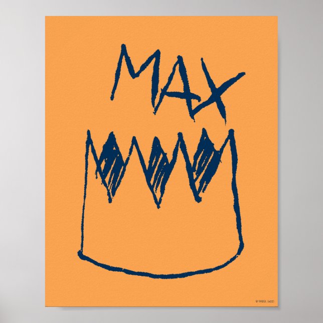 Poster Croquis max. et couronne (Devant)