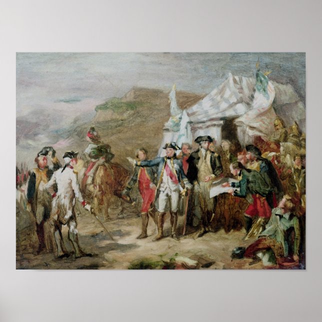 Poster Croquis pour la bataille de Yorktown (Devant)