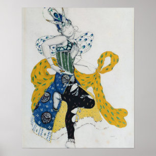 Poster Croquis pour le ballet "Peri de La", par Paul