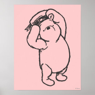 Poster Croquis Winnie l'Ooh 1