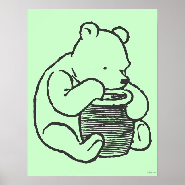 Poster Croquis Winnie the Pooh 3 (Devant)