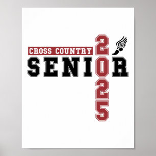 Poster Cross Country Senior Night Senior Graduation 2025