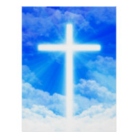 Cross of Light Jesus Christ Customizable Christian