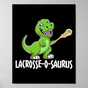 Poster Crosse T-Rex Dino Crosse de Lacrosse 