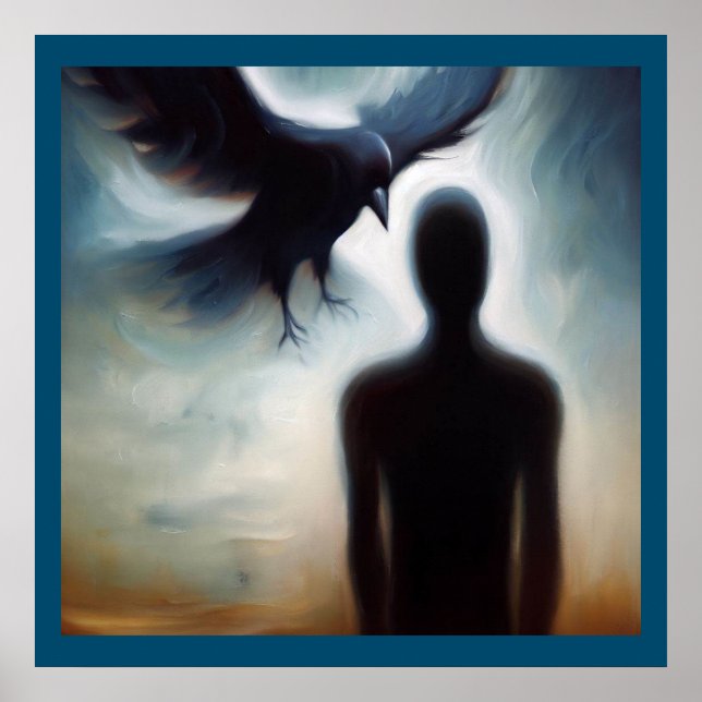 Poster Crow animal Spirit 2 (Devant)