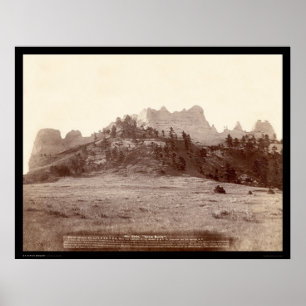 Poster Crow Butte près de Fort Robinson NE 1891
