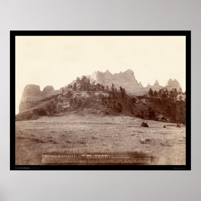 Poster Crow Butte près de Fort Robinson NE 1891 (Devant)