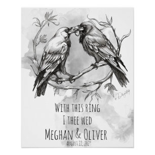 Poster Crow Lover avec cette bague