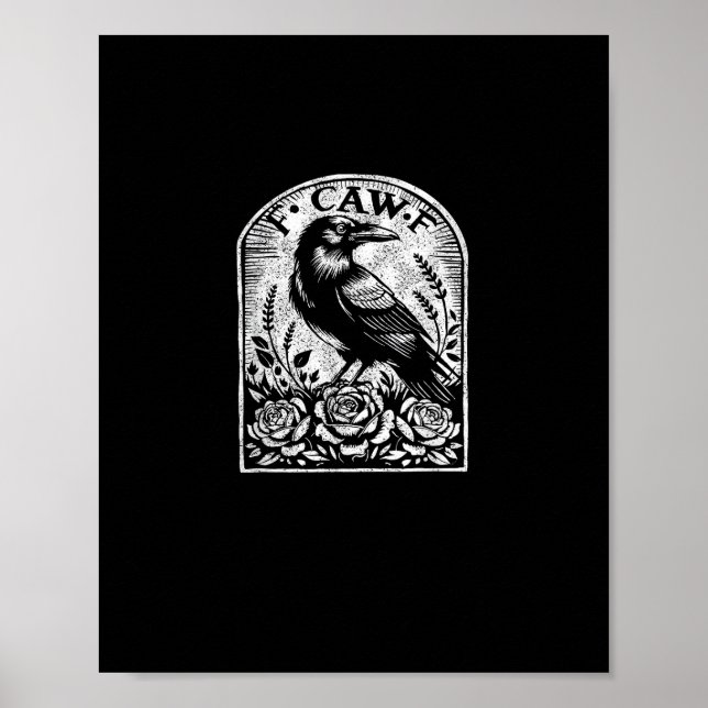 Poster Crow Raven F CAW F (Devant)