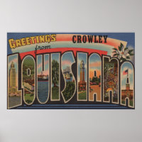 Crowley, Louisiane - Scènes de grandes lettres