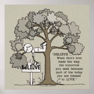 Poster CROYEZ à VIVRE-Carré Pas de frontière