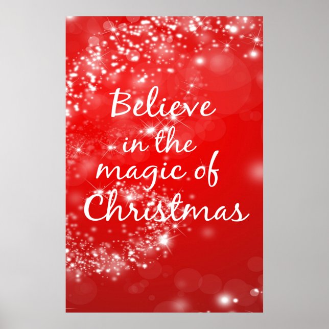 Poster Croyez en la magie de Noël 24x36 (Devant)