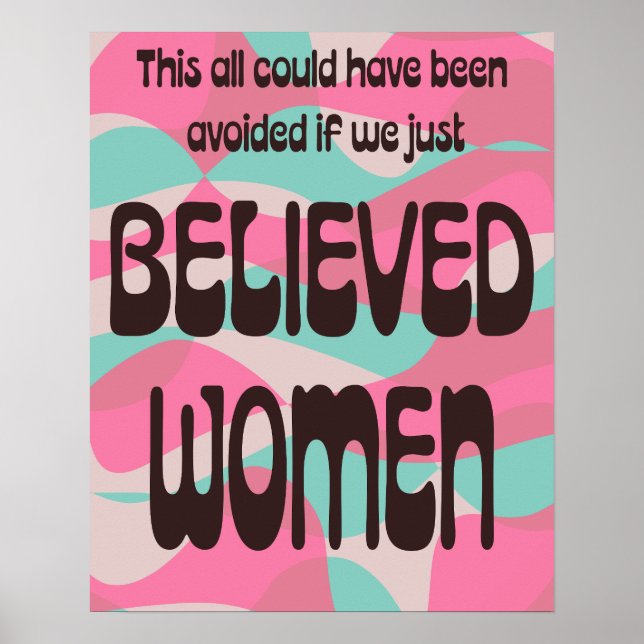Poster Croyez juste les femmes (Devant)