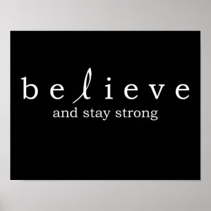 Poster Croyez l'affiche de cancer de poumon